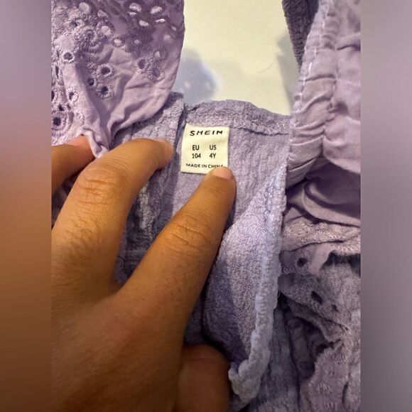 SHEIN Purple jumpsuit kids #15 - Picture 7 of 8